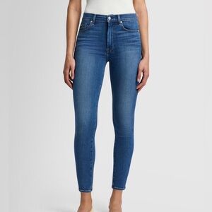 7 For All Mankind High Waist Ankle Skinny Jeans - size 28